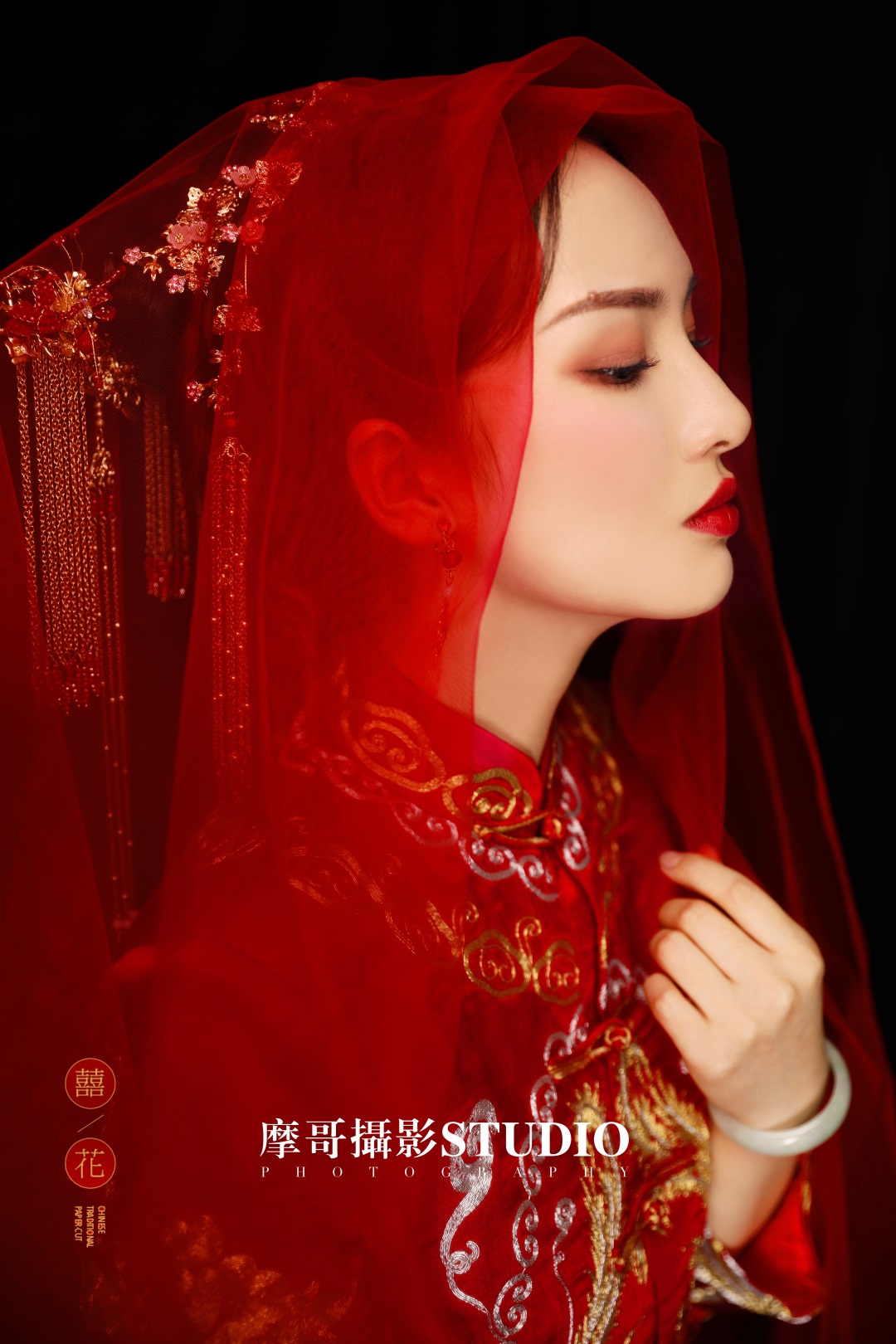 郑州婚纱摄影哪家好，独具特色的中式婚纱照_昭元摄影
